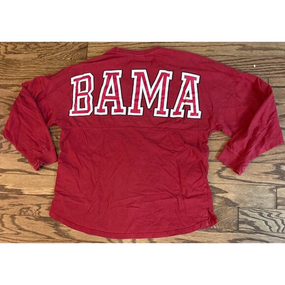 Alabama Crimson Tide Shirt Womens Small Red Long Sleeve Spirit Jersey Style - Picture 1 of 7